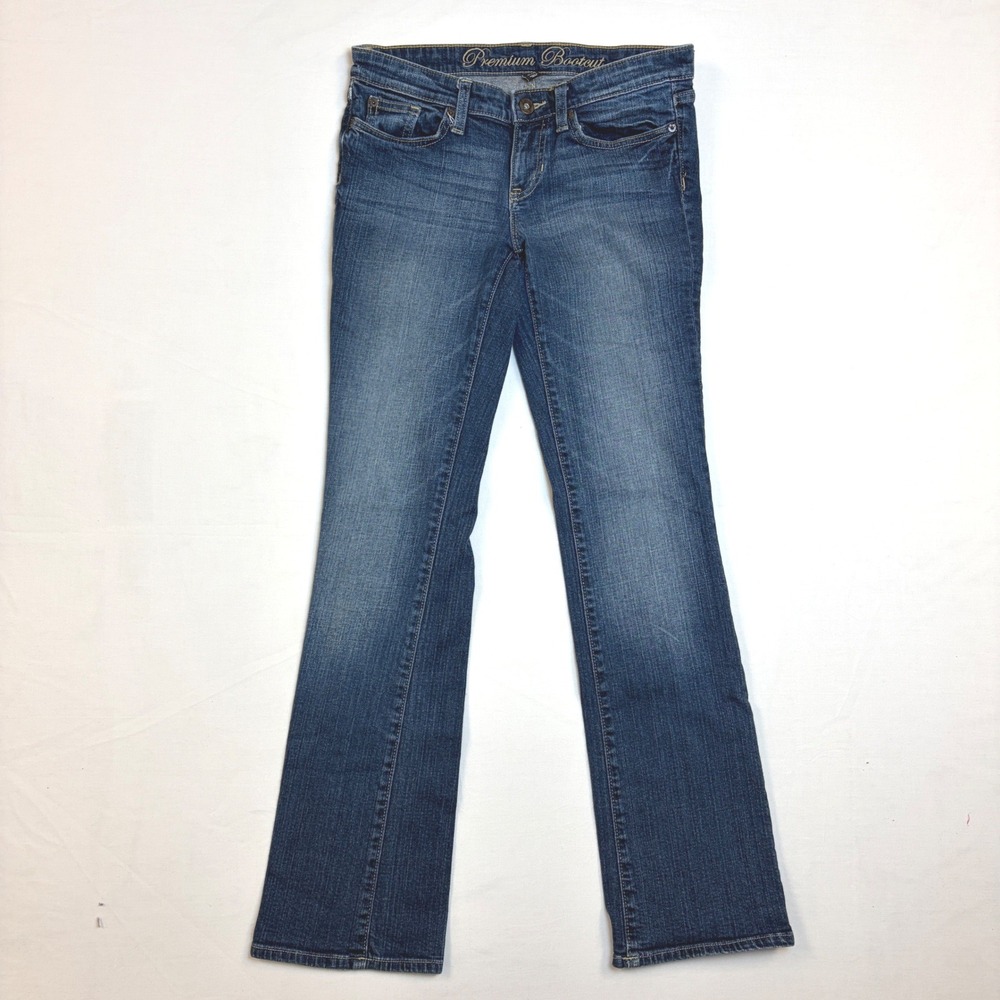 Gap Premium Bootcut Jeans Womens 4/27R True Blue Denim Mid Rise